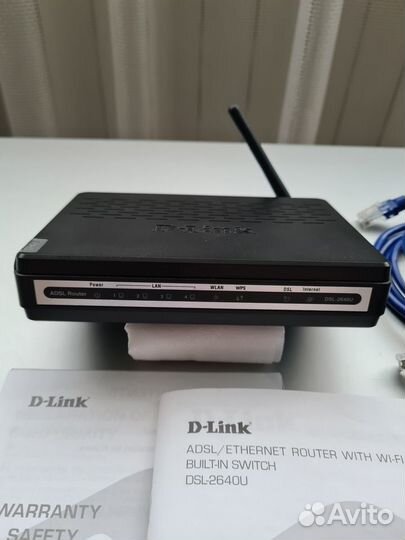 Беспроводной Wifi роутер D-Link DSL-2640U