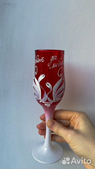 Свадебные фужеры/ стаканы/ бокалы