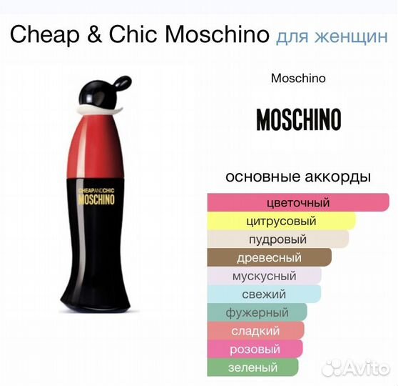 Moschino Cheap & Chic edt 100 мл, тестер