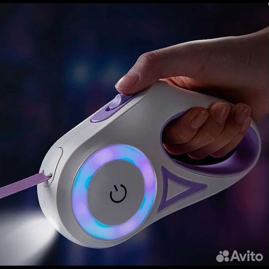 Поводок рулетка для собак 5 м до 25кг