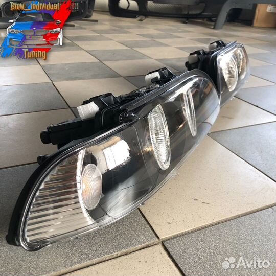 Оптика фары бмв Е39 ангельские глазки
