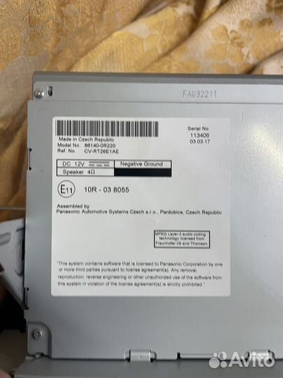 Продам штатную оригинальную Тойота Рав 4 2017 года