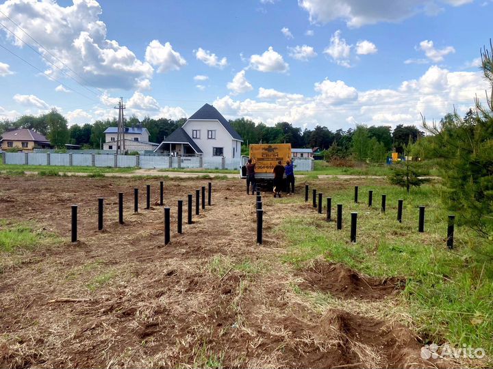 Винтовые сваи. Установка за 1 день