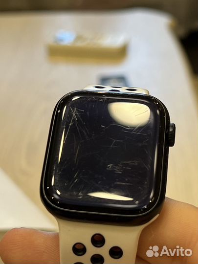 Часы apple watch 7 45 mm midnight