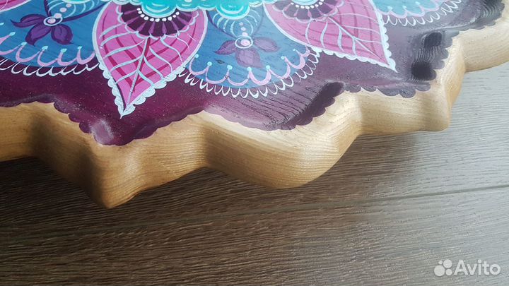 Чабань чайная стол Лотос с художественной роспись