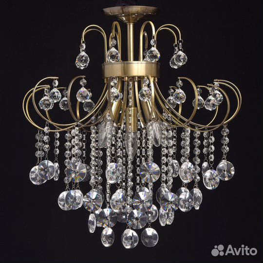 Люстра потолочная хрустальная Бриз De City бу