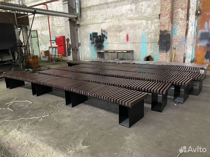 Уличная мебель (скамейки,урны,банкетки) из стали