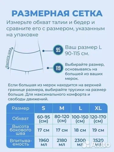 Подгузники-трусы для взрослых