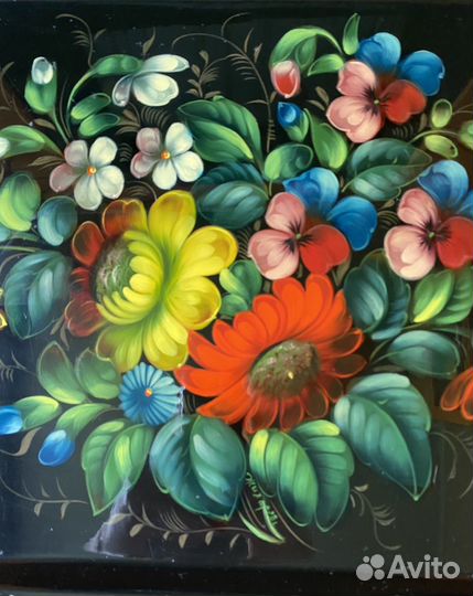 Жостовский поднос Жихарева 57/43 см