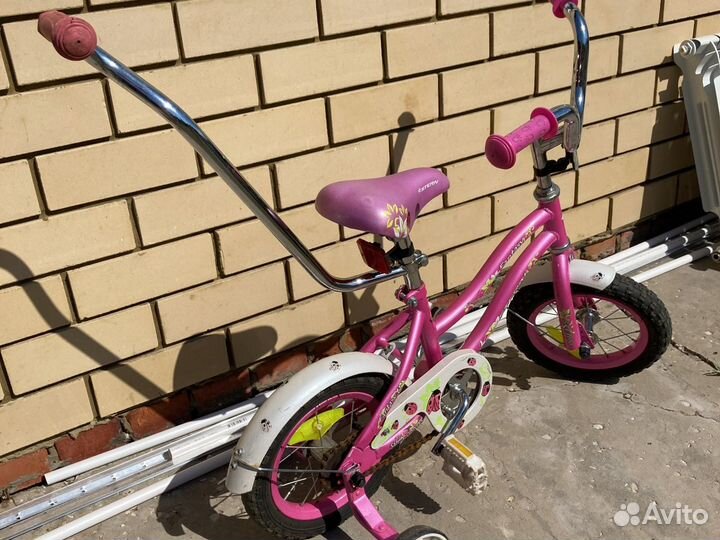 Детский велосипед с родительской ручкой