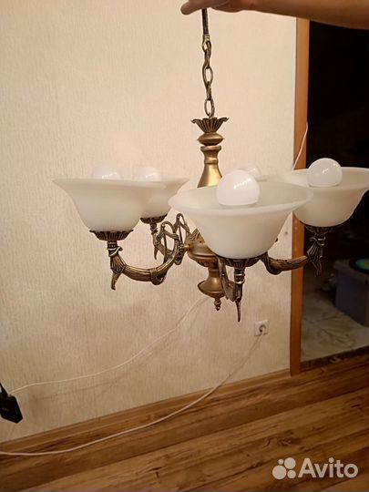 Люстра потолочная подвесная бу