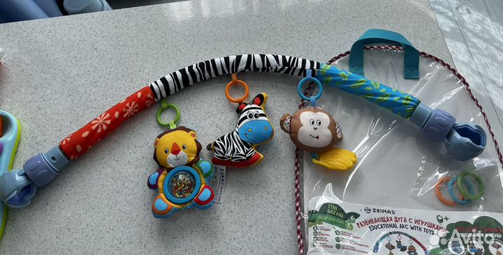 Развивающая игровая дуга Зебра