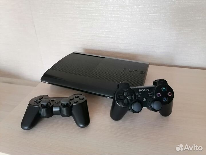 PS3 500gb+2джоя,999игр Прошита