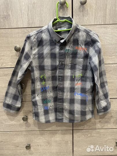 Рубашки Mothercare и Mayoral для мальчика 104