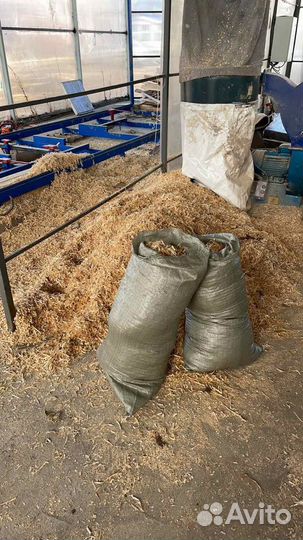 Опил березовый сухой в мешках