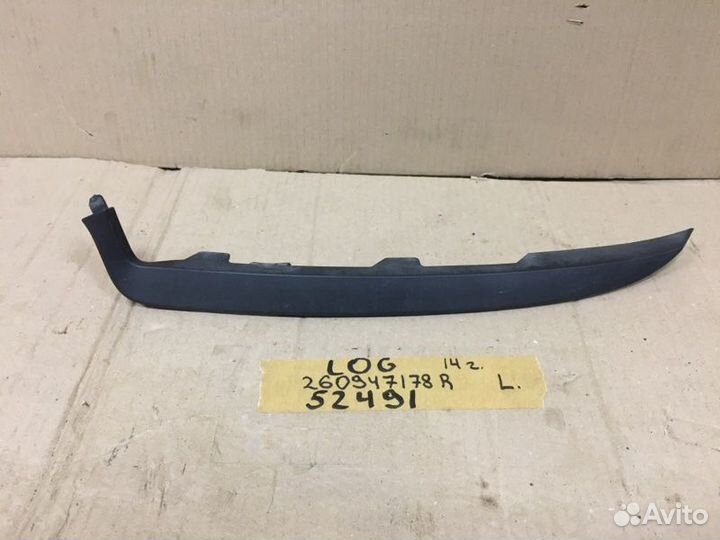 Накладка фары передняя левая Renault Logan 2