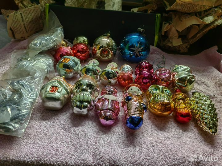 Елочные игрушки СССР одним лотом