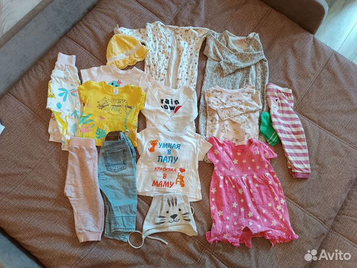 Детская одежда для девочек пакетом 68-80