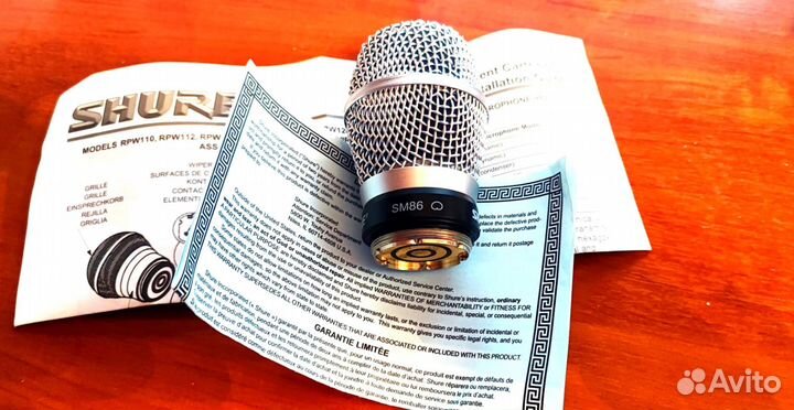 Картридж Shure SM 86(голова) для Микрофона Новый