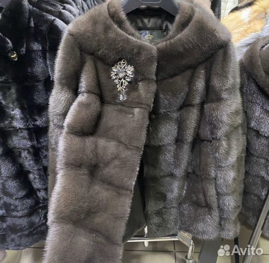 Норковые шубы Шанель цвет соболь