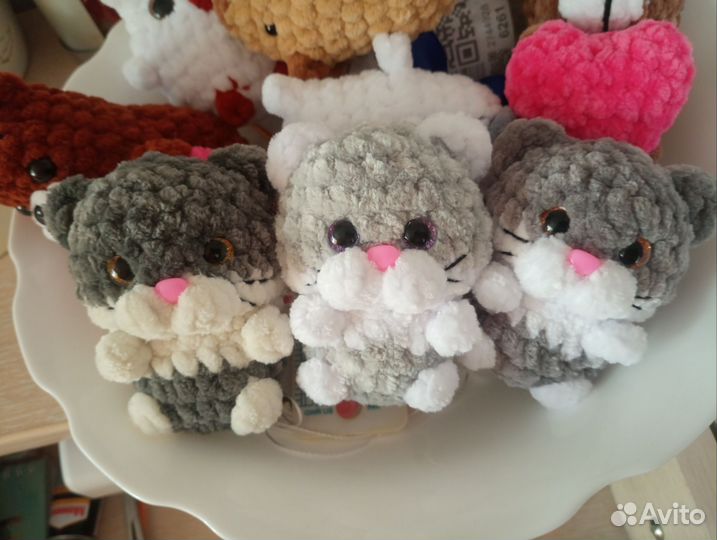 Котята кот вязаный игрушки