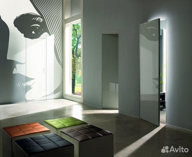 Скрытые межкомнатные двери под покраску