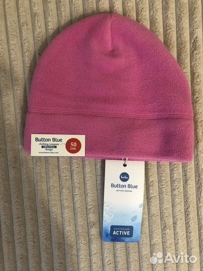 Шапка Button blu,50 и 52