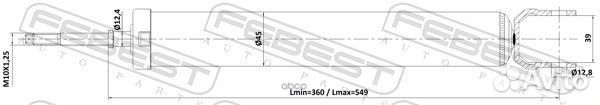 Амортизатор задний GAS.twin tube 14110010R Febest