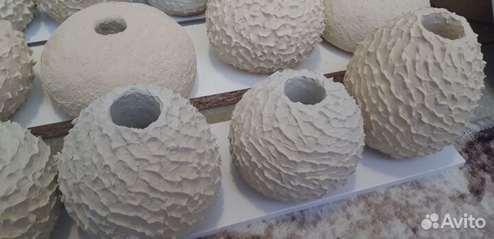 Вазочки из глины