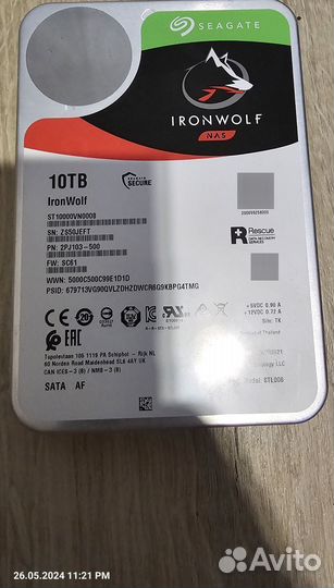 HDD 10TB Seagate ironwolf nas