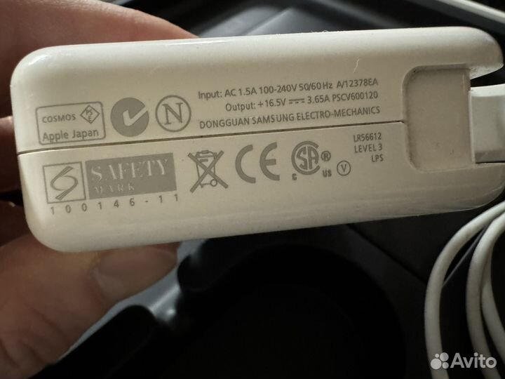 Зарядное устройство для MacBook MagSafe 1 60W