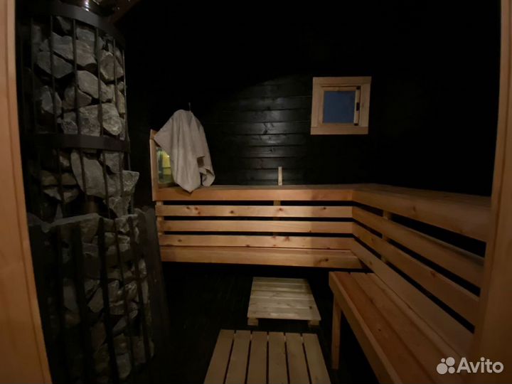 Русская Баня на дровах с Горячим Чаном и прорубью