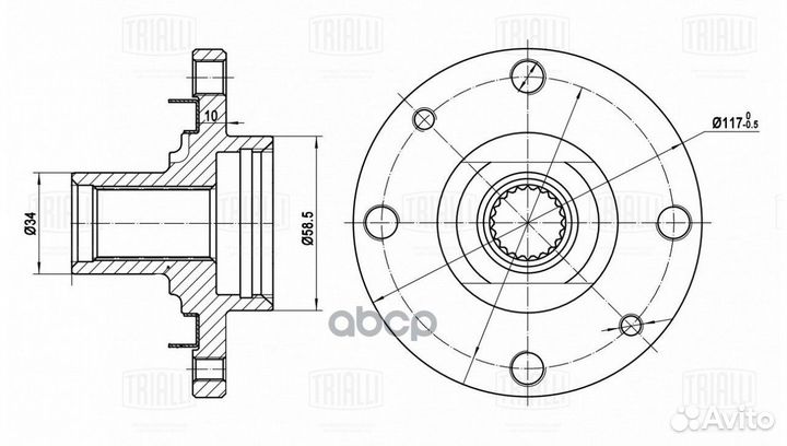 Ступица для а/м Лада 2108 (перед.) перед