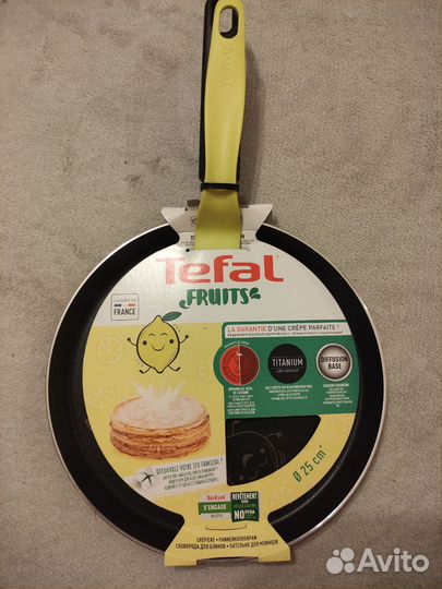 Сковорода блинная Tefal Fruits 25см +лопатка