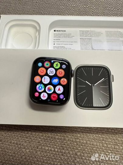 Часы apple watch series 9 45mm stainless steel