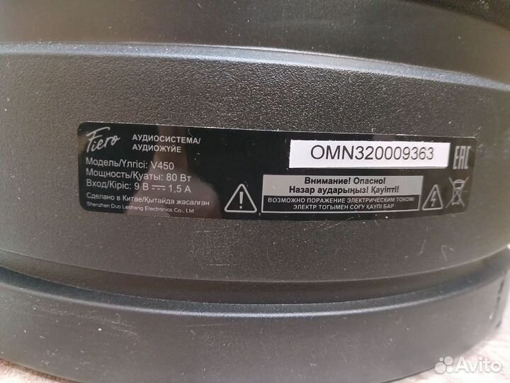 Портативная аудиосистема Fiero Wonder V450