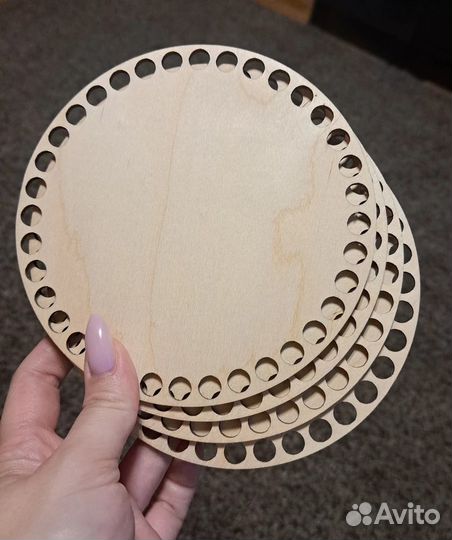 Донышки для вязания корзин шлифованные 15см