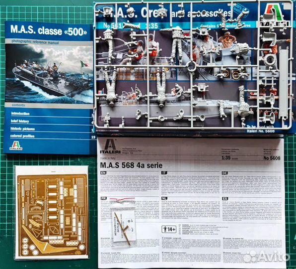 1/35 торп. катер M.A.S 568 4a. Italeri 5608