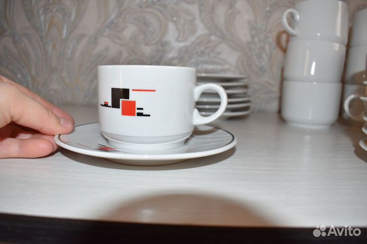 Чашки фарфор Дулево