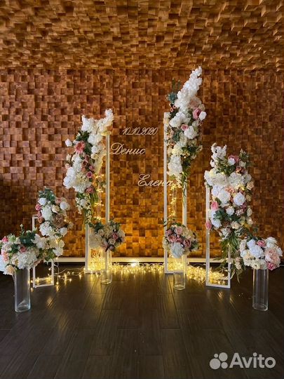 Свадебные украшения стойки