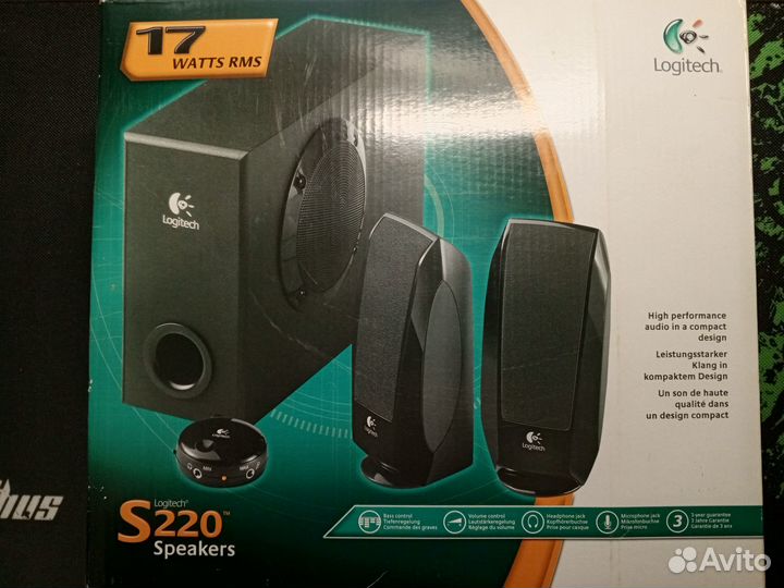Колонки 2.1 Logitech S220