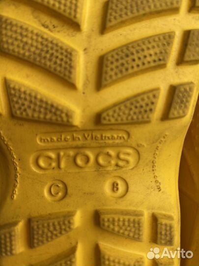 Резинлаые сапоги crocs c8