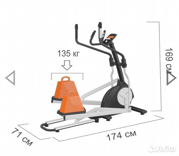 Эллиптический тренажер proxima enima ii ipro