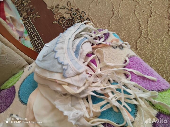 Распашонки и шапочки,постельное детское