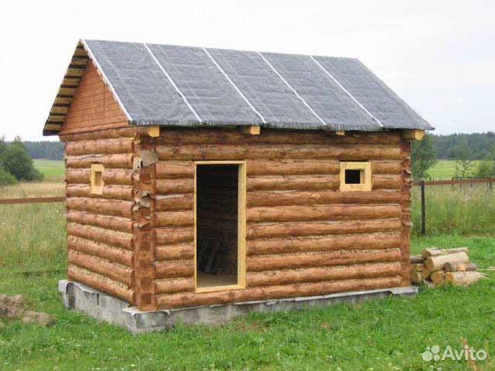 Срубы домов и бань