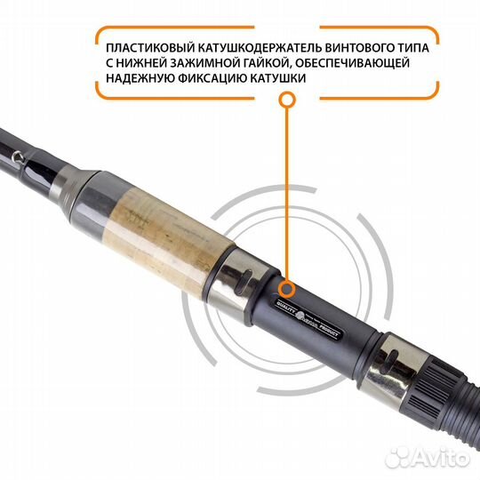 Удилище фидерное aqua pulsar 3,60 m 180 g