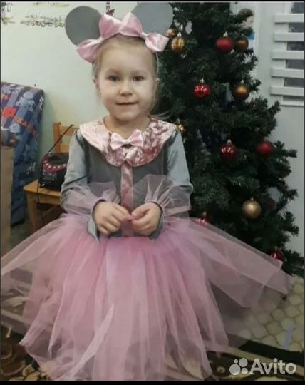 Новогодний костюм мышка для девочки