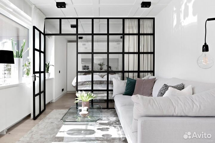 Стеклянные перегородки