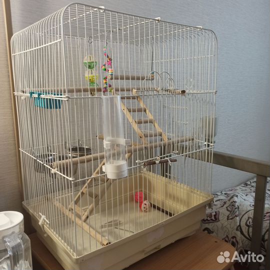 Клетка для попугая + накидка