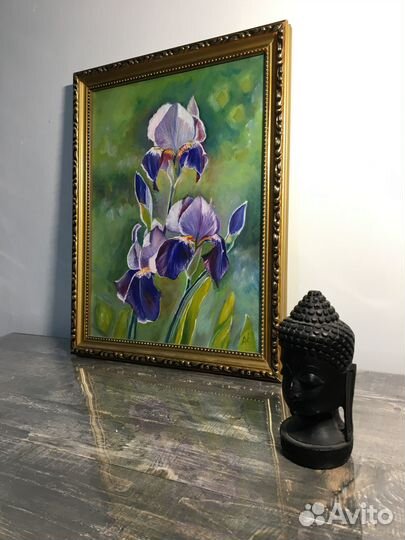 Картина маслом нежные Цветы